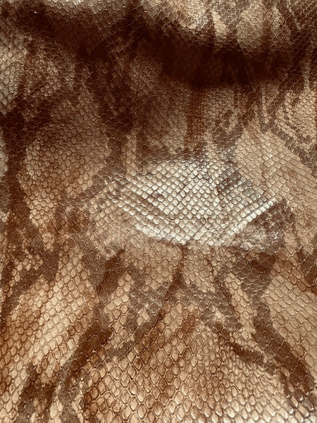 Tan Snakeskin Print