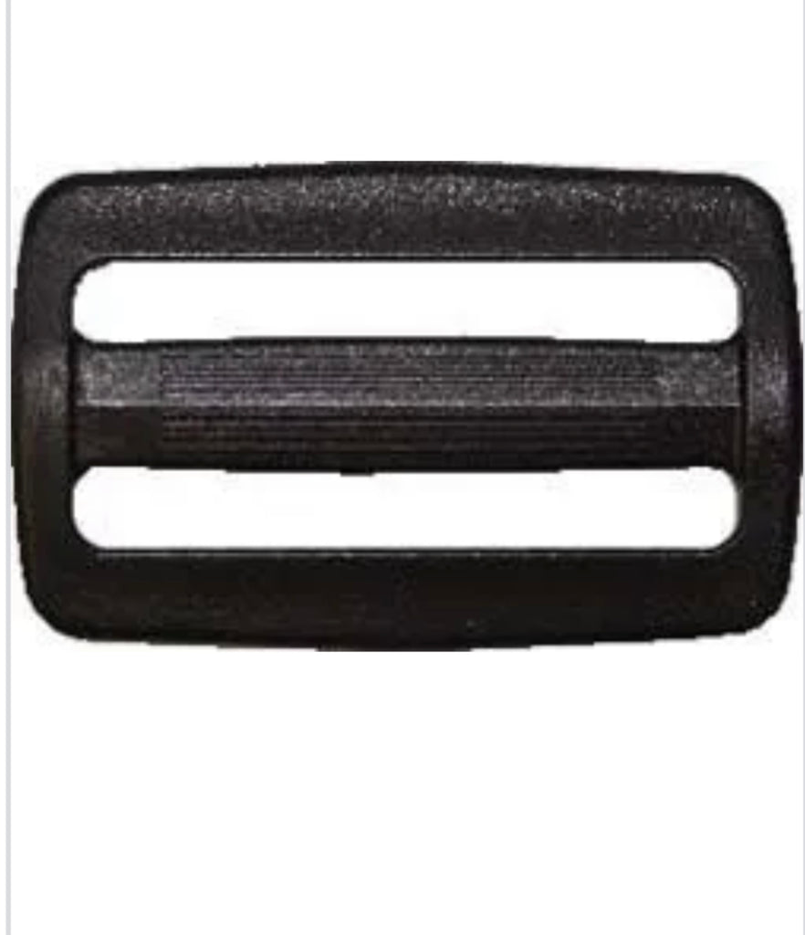 Black Plastic Tri glide buckle - 4 pack