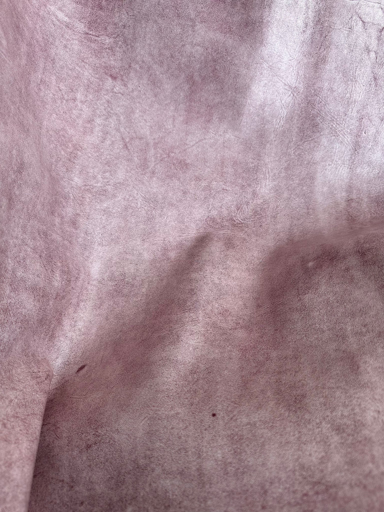 Mauve Pink (splotchy) Cow Leather Piece