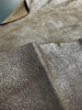 Silver crush brown leather pieces