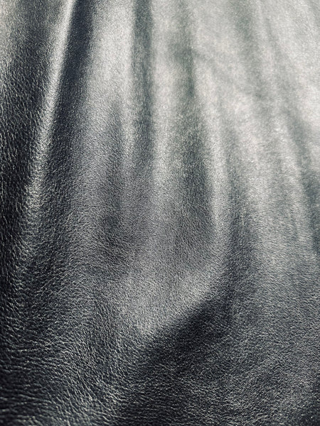 Metallic Silver/Blue Kidskin