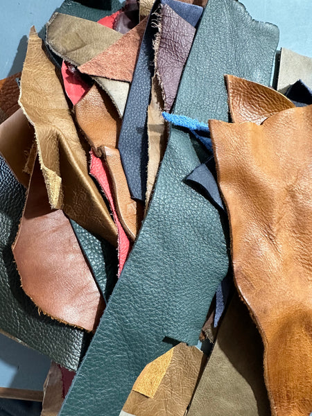 Leather Scrap Bags - FREE SHIPPING
