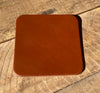 Leather Coaster Blank- Set of 6 -FREE SHIPPING