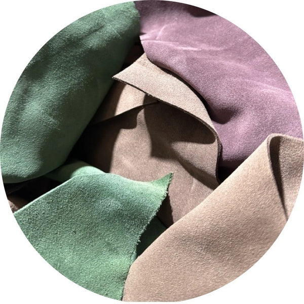 Suede leather Scraps