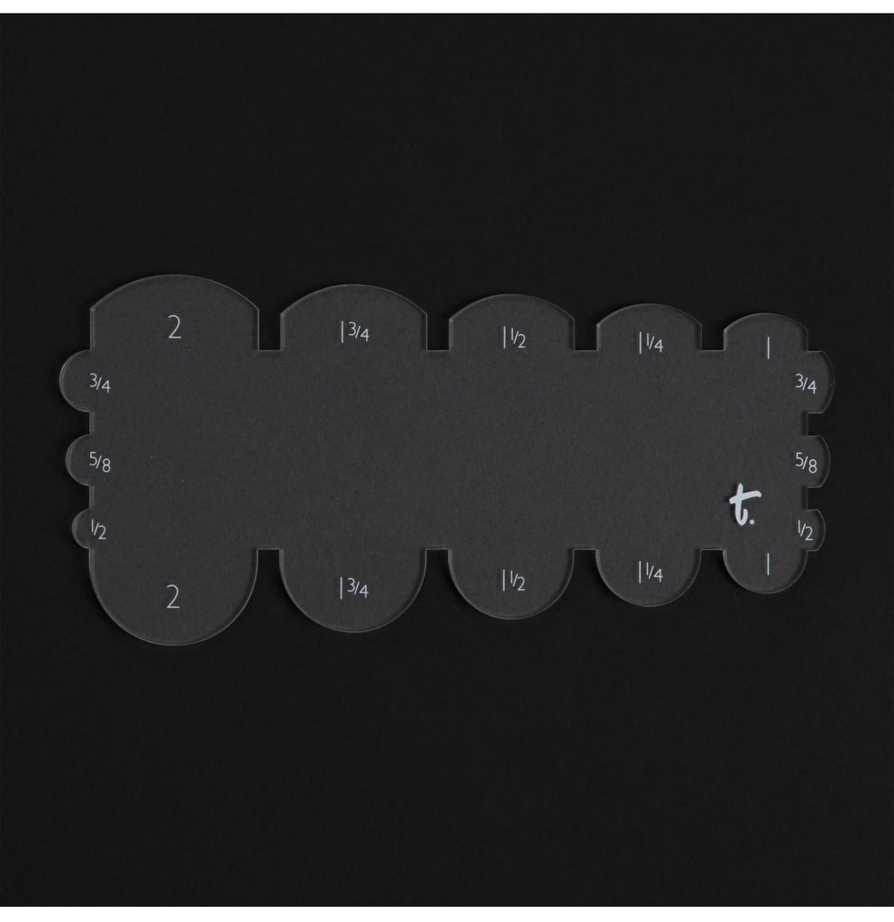 Rounded Belt End Acrylic Template