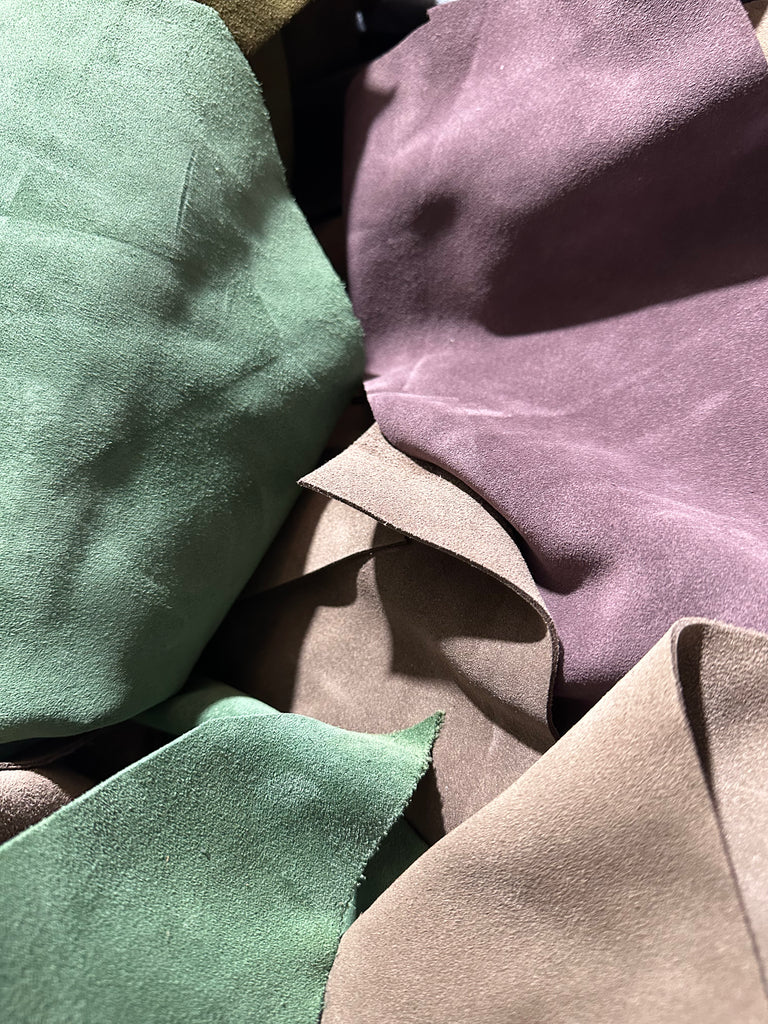 Suede leather Scraps