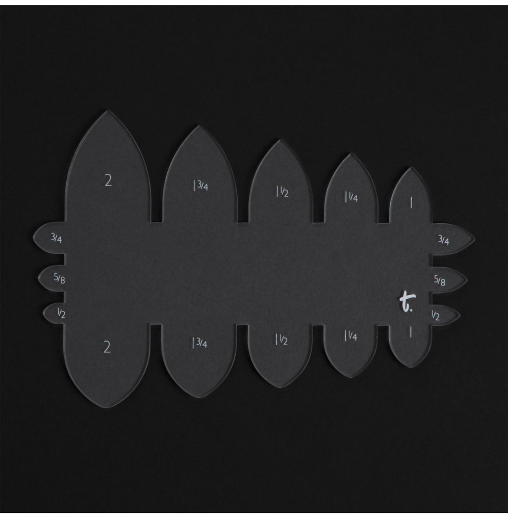Pointed Belt End Template