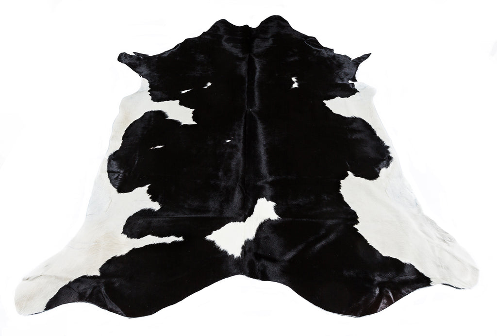 Friesian Black Cow Hide Rug - FREE SHIPPING