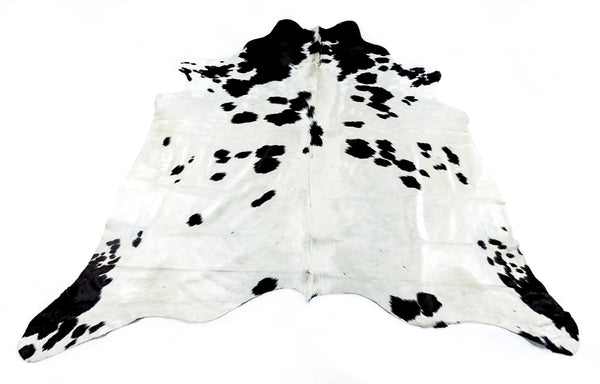 Friesian White Cow Hide Rug - FREE SHIPPING