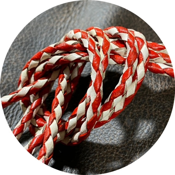 Braided leather strips East Coast Leather