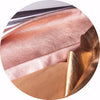 Metallic rose gold leather | East Coast Leather, wholesale leather supplies Australia