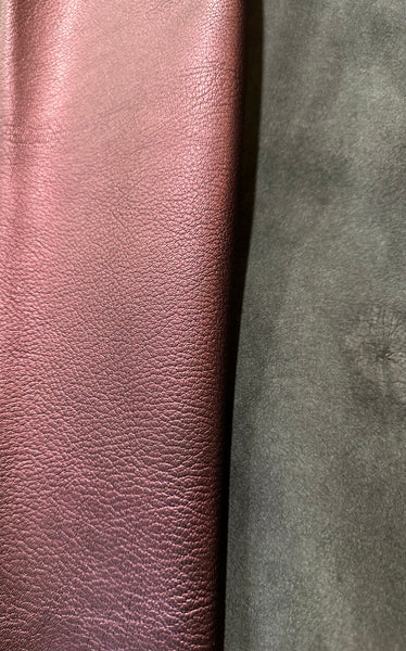 Metallic Burgundy Kidskin