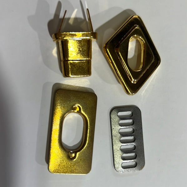 Brass magnetic Bag Clasp