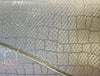 White and silver scale print foil - cowhide