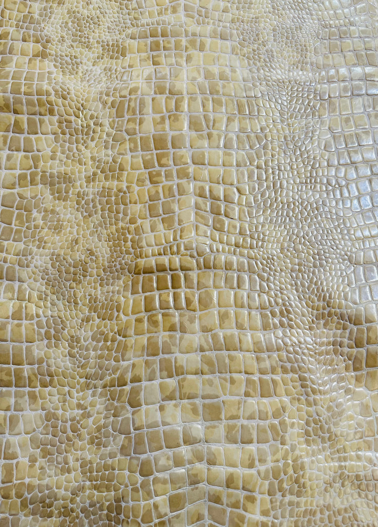 Camouflage light Tan Crocodile Print Cow