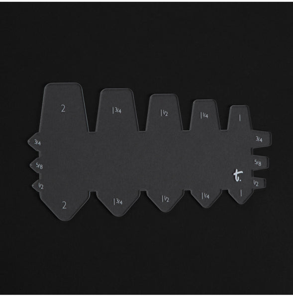 Tapered Belt End Acrylic Template