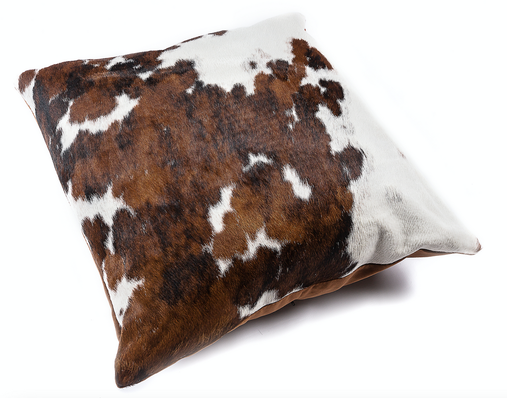 Tri Colour Cow Hide Cushion