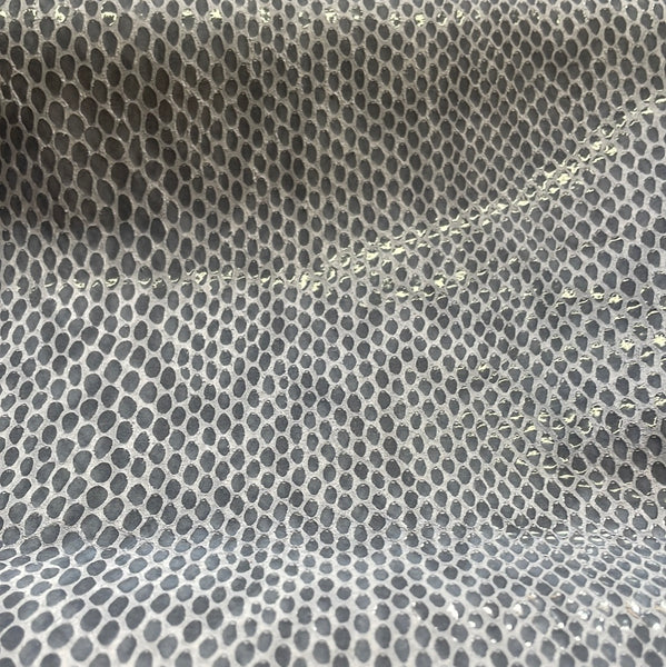 Pigskin Grey Snake print (shiny)